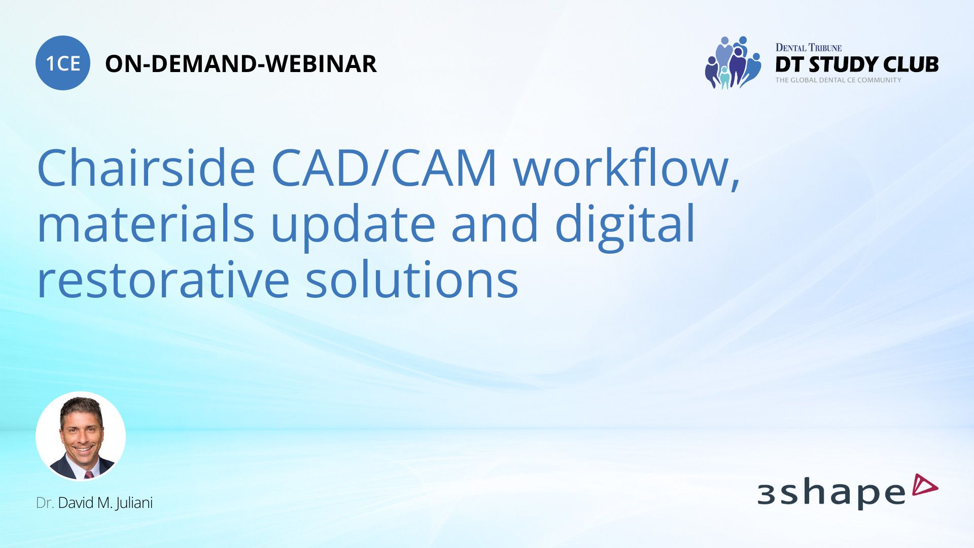 Chairside CAD/CAM workflow, materials update and digital restorative ...